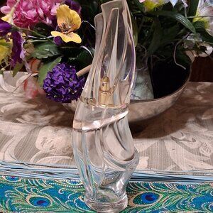 Near empty perfume bottle